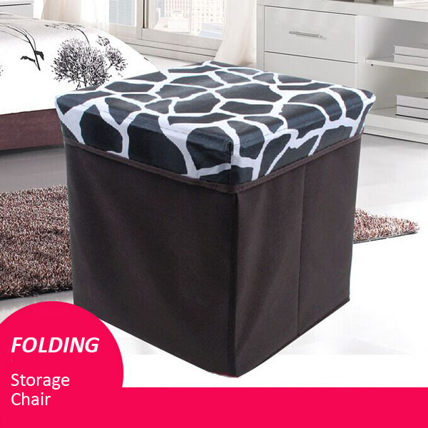 Multifunctional Folding Storage Chair Box Toy Shoes Leather Storage