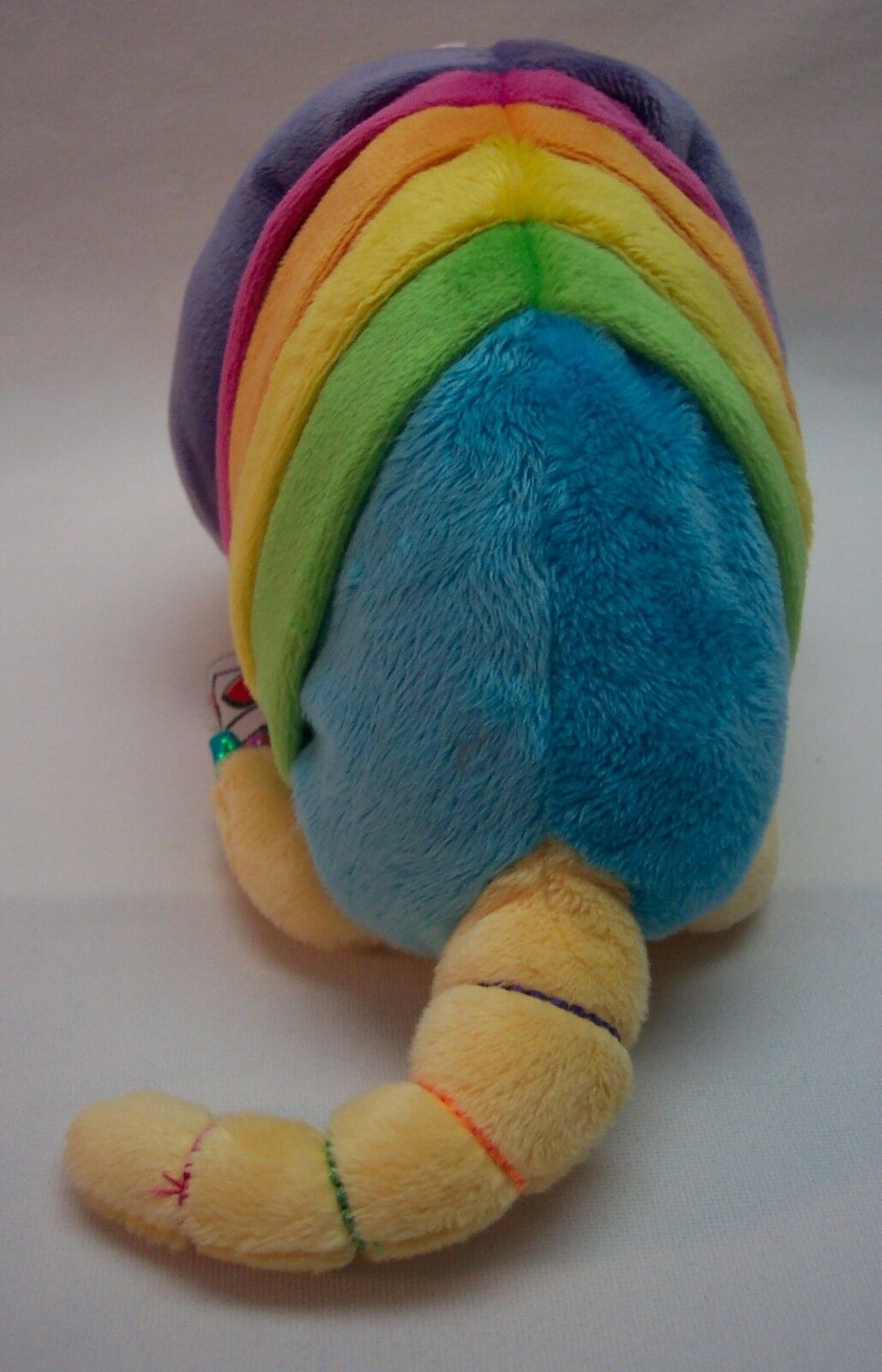 rainbow stuffed dog