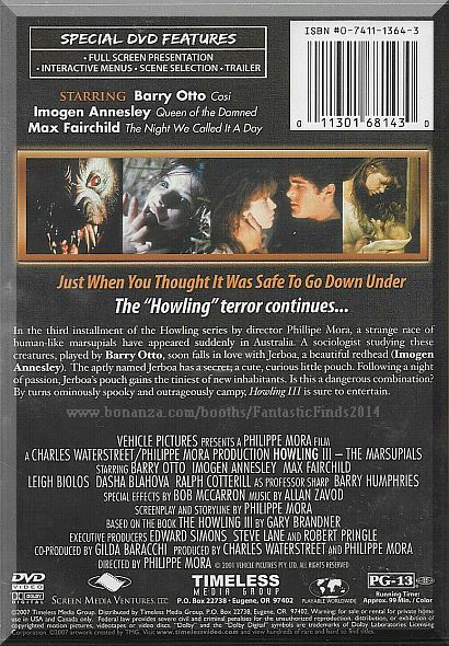 DVD - Howling III: The Marcupials (1987) *Imogen Annesley / Werewolves ...