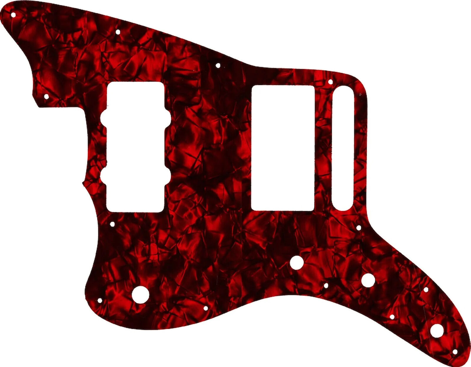WD Custom Pickguard For Left Hand Fender Blacktop Jazzmaster #28DRP Dark Red ...