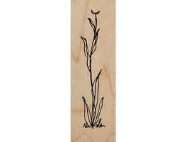 Judith Floral Stem Wood Mounted Rubber Stamp #F-163 - $6.99