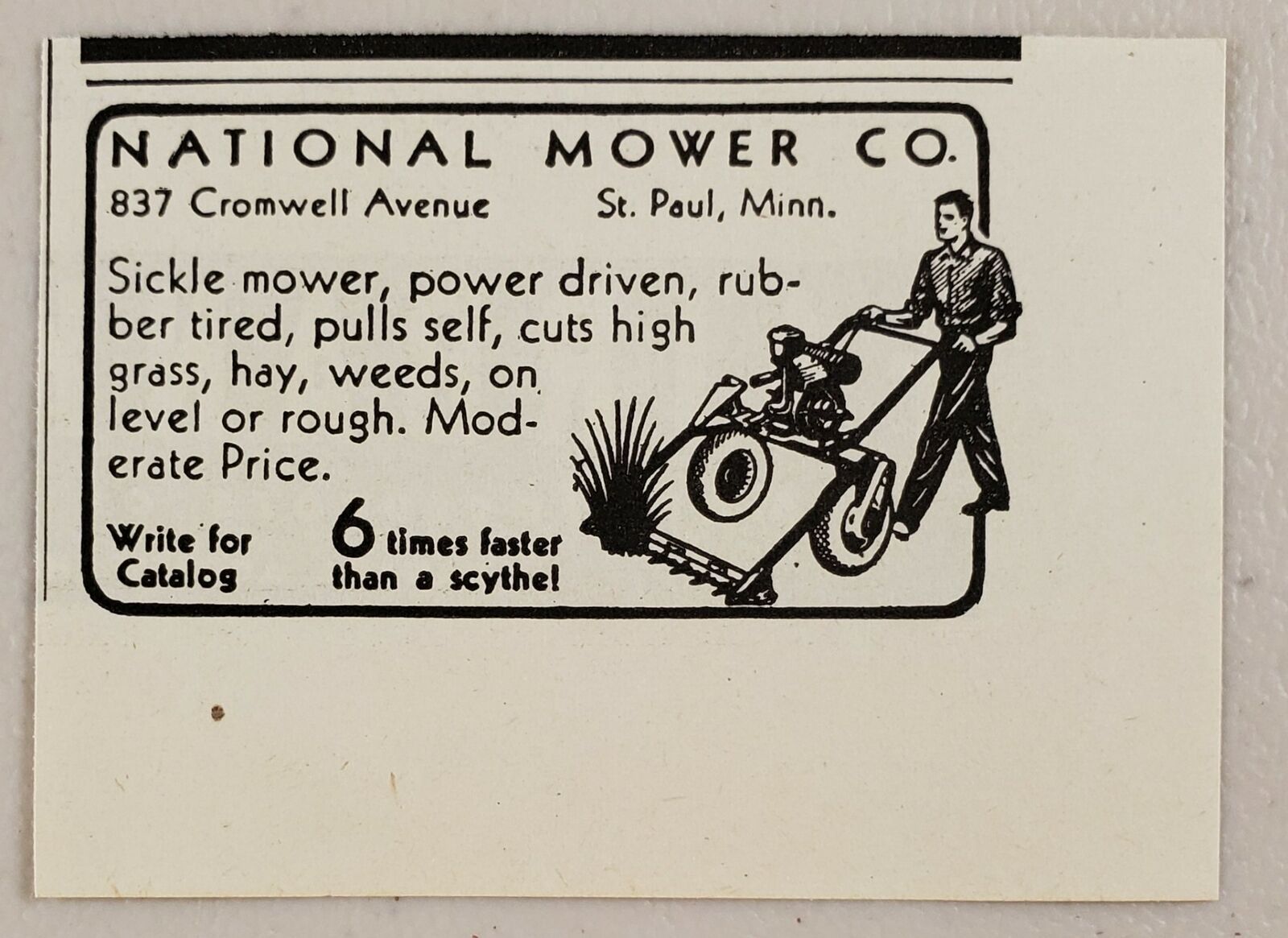 1941 Print Ad National Mower Co. Sickle Mowers St Paul,Minnesota 194049
