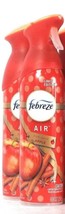 2 Ct Febreze Air 8.8 Oz Limited Edition Fresh Spiced Apple Air Refresher Spray