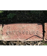OLD VTG antique Brick reclaimed Stamped Greensburg  brick GGG - $19.98
