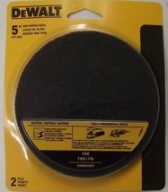 Dewalt DWANW50FN 2pk 5&quot; W x 5&quot; L Non-Woven Discs Sandpaper Fine USA - $4.46
