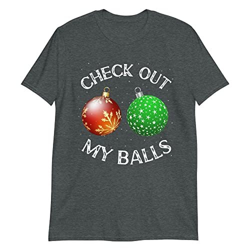 Check Out My Balls T-Shirt Dark Heather