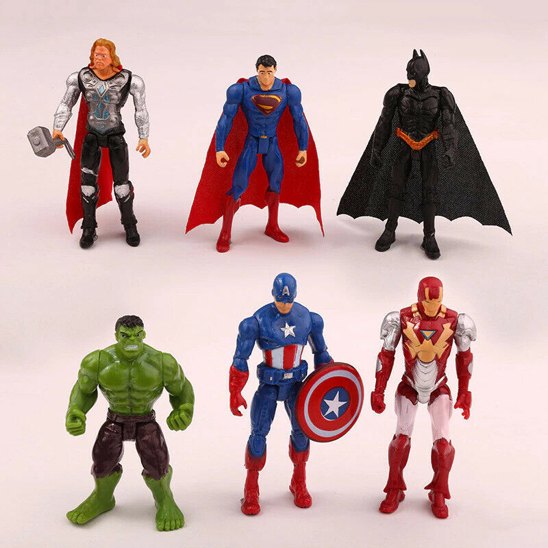 Primary image for Avengers Super Heroes Action Figure 6pcs set Collectible PVC Toy Figures New