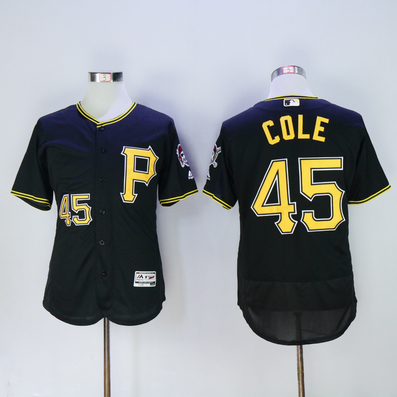 Pittsburgh Pirates 45 Gerrit Cole Flexbase Baseball Jersey Black ...