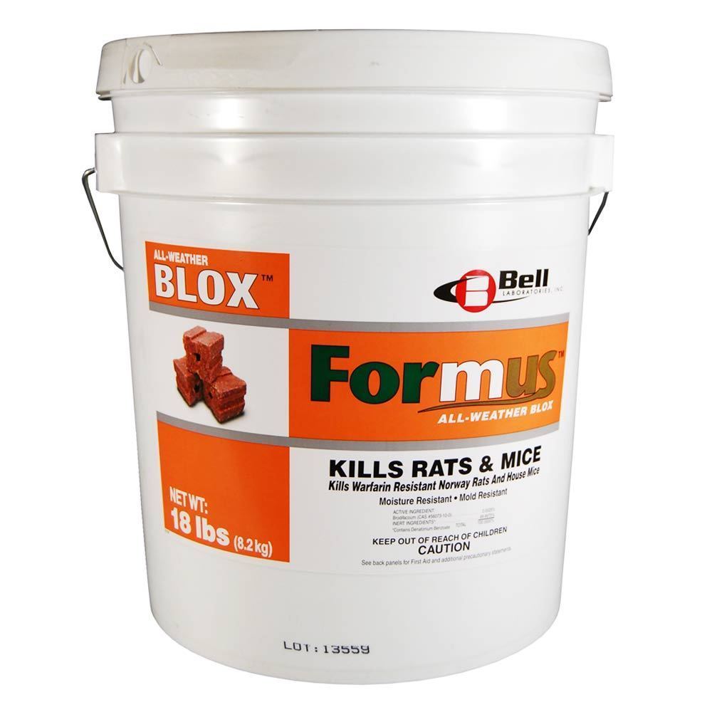 All-Weather Blox Rodenticide 18 Lbs Rodent Rat Mouse Bait Block Bell ...