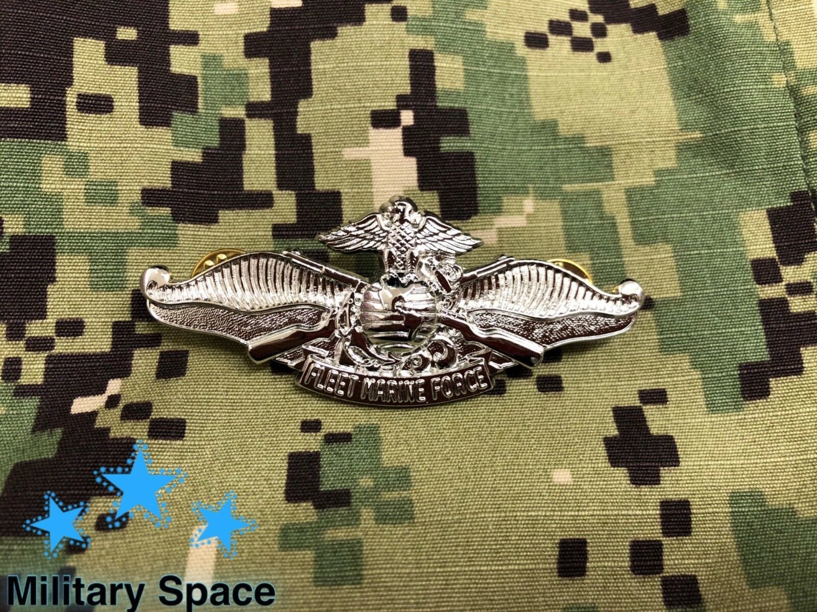 ORIGINAL US NAVY Fleet Marine Force Warfare Insignia (FMF) Enlisted Pin