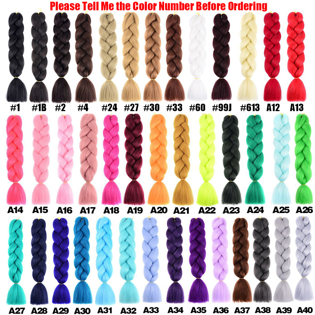 Jumbo Braids Synthetic Hair Extensions and 50 similar items