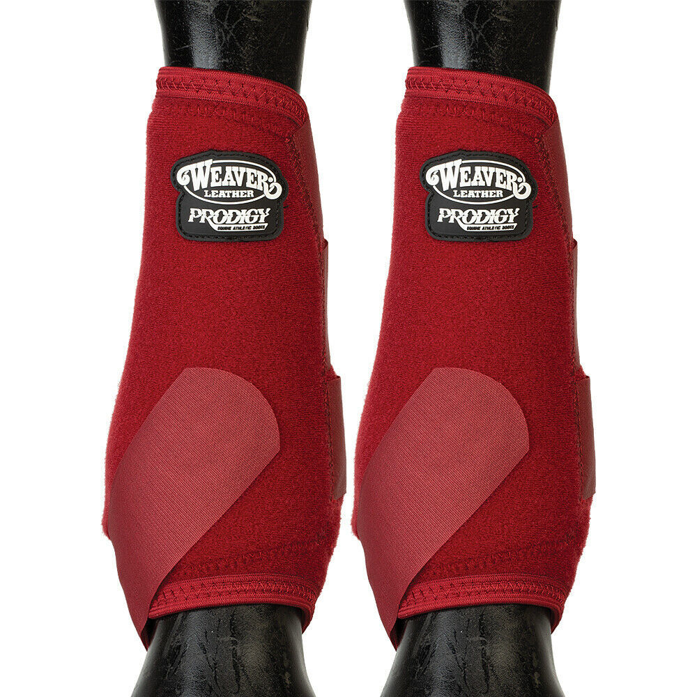 Weaver Horse Front Boots Prodigy Athletic 2 Pack Burgundy U-8-06