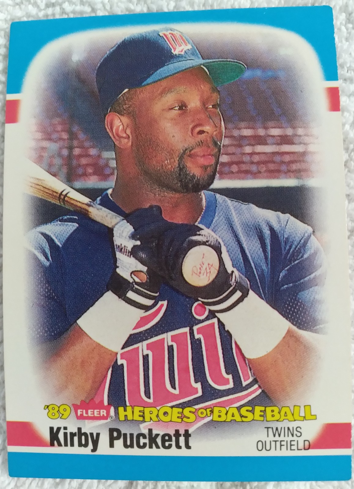 BASEBALL 1989 FLEER KIRBY PUCKETT HEROES OF BASEBALL 31 OF 44