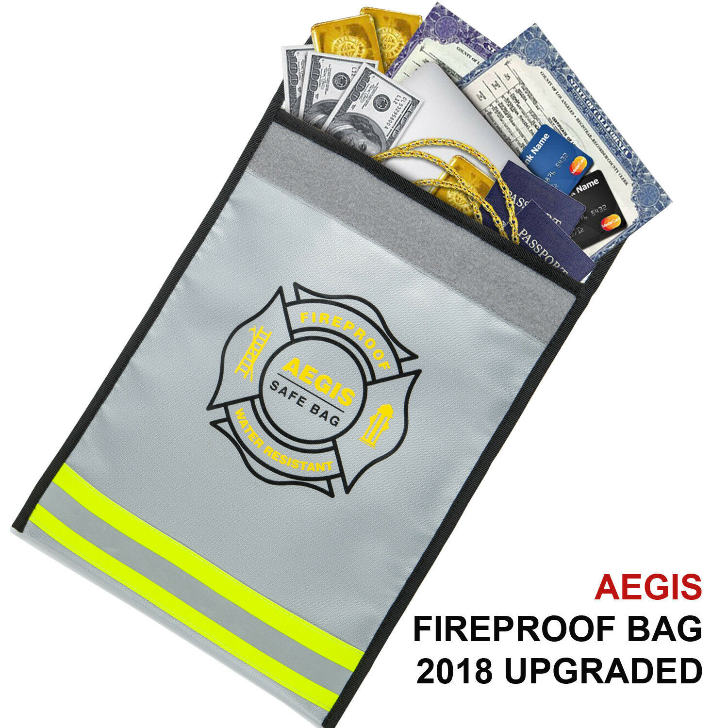 SALE US Fireproof Documents Bag 15”х11” Fireproof Envelope Documents