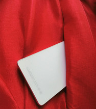 A-line Pleated Taffeta Skirt Ruffle Plus Size Pleated Skirt -Emerald Green, Red image 9