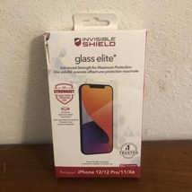NEW Invisible Shield Glass Elite+ Screen Protector for iPhone 12/12 Pro/11/XR - $8.80
