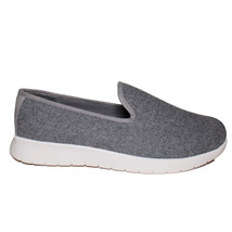 Lands End Womens Size 6.5 Wide, Casual Wool Blend Loafer, Iron Gray Heather - $35.00