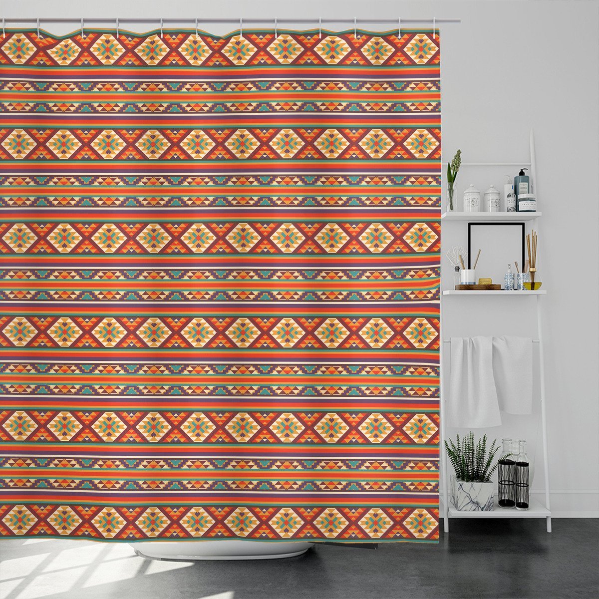 Aztec Tribal Shower Curtain Shower Curtains