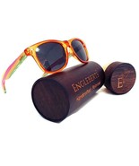 Juicy Fruit Muti-Colored Bamboo Sunglasses, Polarized with Wood Case - $44.00