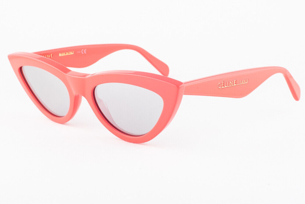Celine CL 400191 68C Red / Gray Mirror Sunglasses 56mm