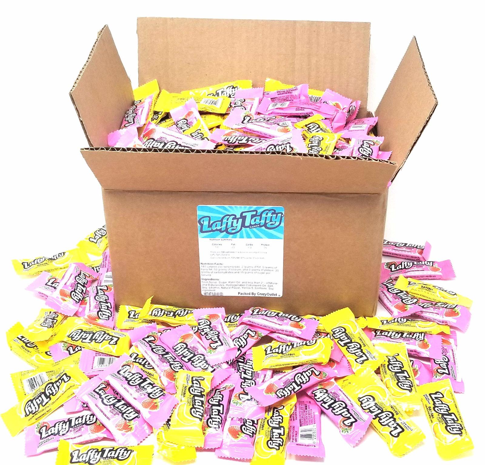 CrazyOutlet Pack - Laffy Taffy Candy Fun Size, Strawberry Banana Flavor ...