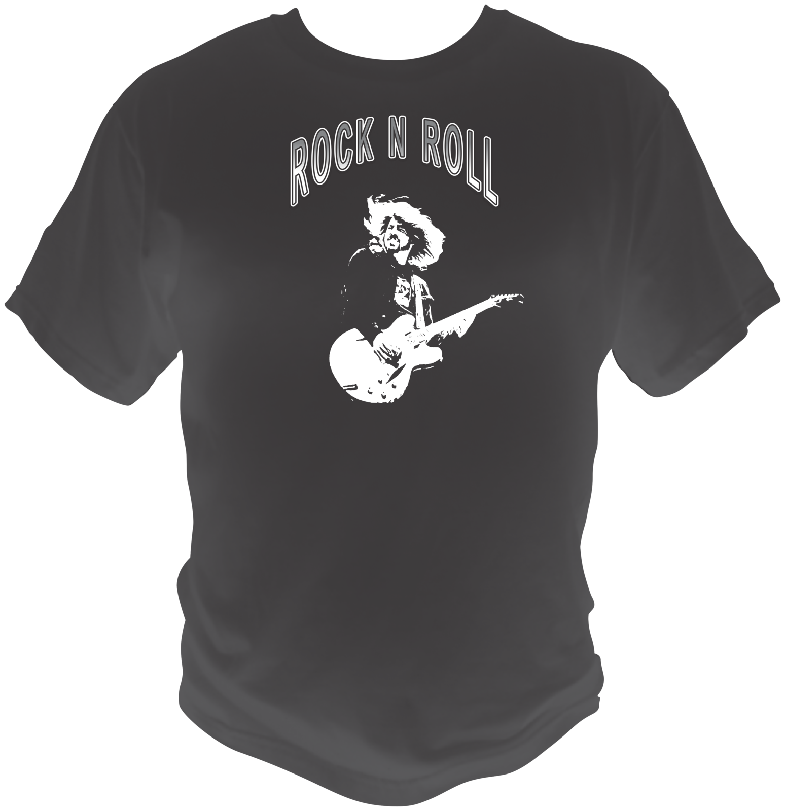 Rock N Roll Singer Star Theme Black Vintage Mens T Shirt L XL 2X Black