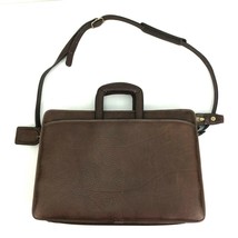 Handmade by Joseph Daniel Leather Briefcase USA-made Soft Brown  Busines... - $59.99