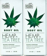 (2 Ct) Natural Therapy Hemp & Tea Tree Oil Relaxing & Refreshing Body Oil 4 Oz - $29.69