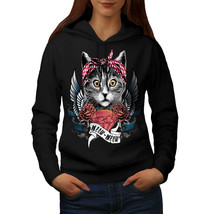 Cute Heart Wings Meow Cat Sweatshirt Hoody  Women Hoodie - $21.99+