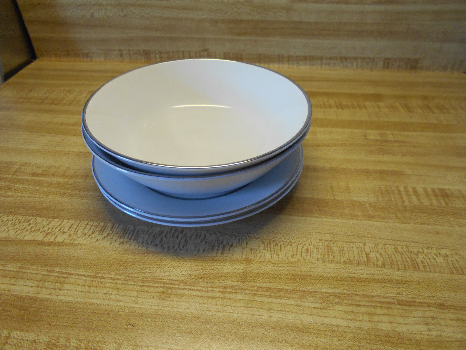 Primary image for English Ironstone silver elegance bowls & plates