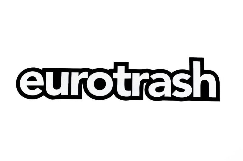 Image of [#14]2x Black Eurotrash Window Vinyl Decal Sticker Auto Car Truck BMW Audi