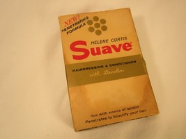 Vintage HELENE CURTIS SUAVE Hairdressing &amp; Conditioner BOX ONLY [Y61B1] - $7.68