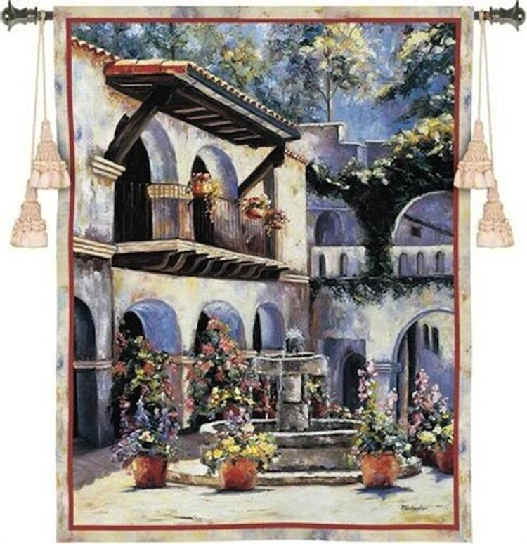 Spanish Estate Tapestry Wall Hanging Tapestries