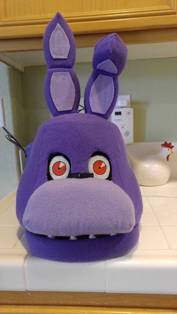 Bonnie, Five Nights at Freddy's Costume/Cosplay Mask. Movable jaw ...