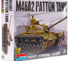 Monogram 85-7853 M48A2 Patton Tank Kit 1:35 Sealed Plastic Model Kit Isr... - $34.97
