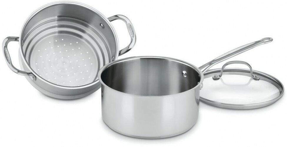Cuisinart Cookware Set InductionReady Riveted Stick Handles (17Piece
