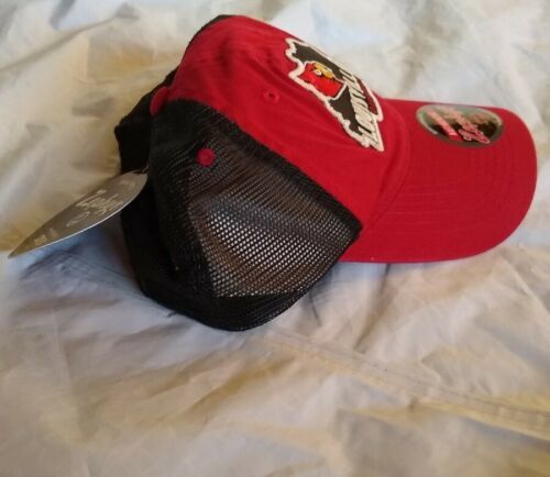 Louisville Cardinals Zephyr Hat Cap Black Fitted Mens 7 5/8