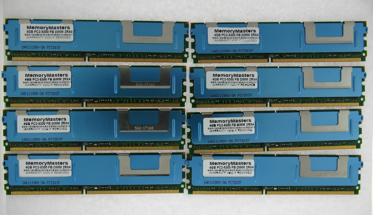 MemoryMasters 8GB 4X2GB DDR2 Memory for Intel Server S5000PAL S5000PALR S5000PSL DDR2 667MHz FBDIMM