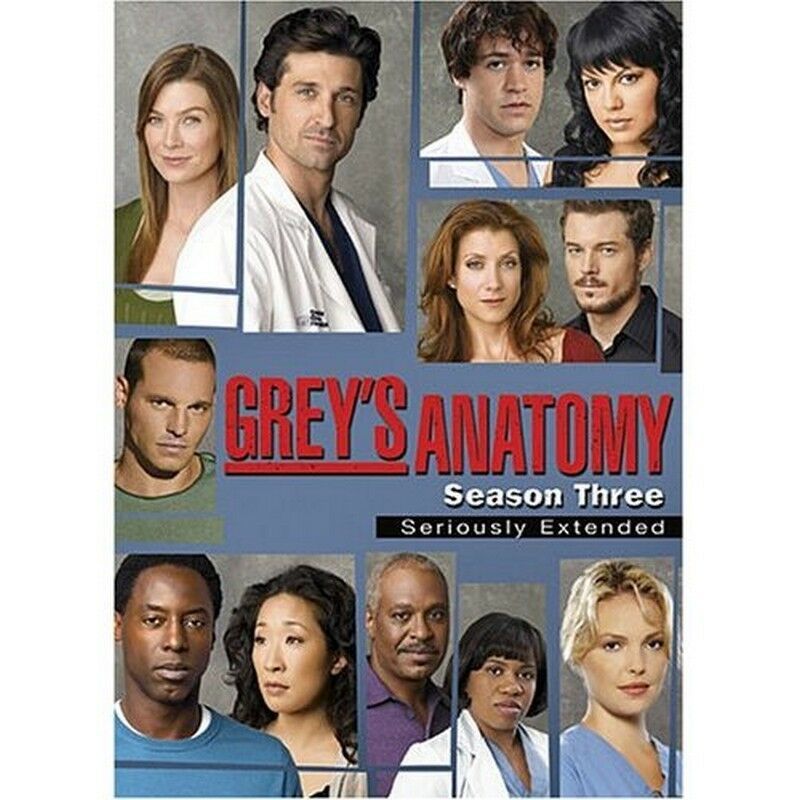Grey's Anatomy Season 2 6 discs or Season 3 7 discs DVD Individual Box