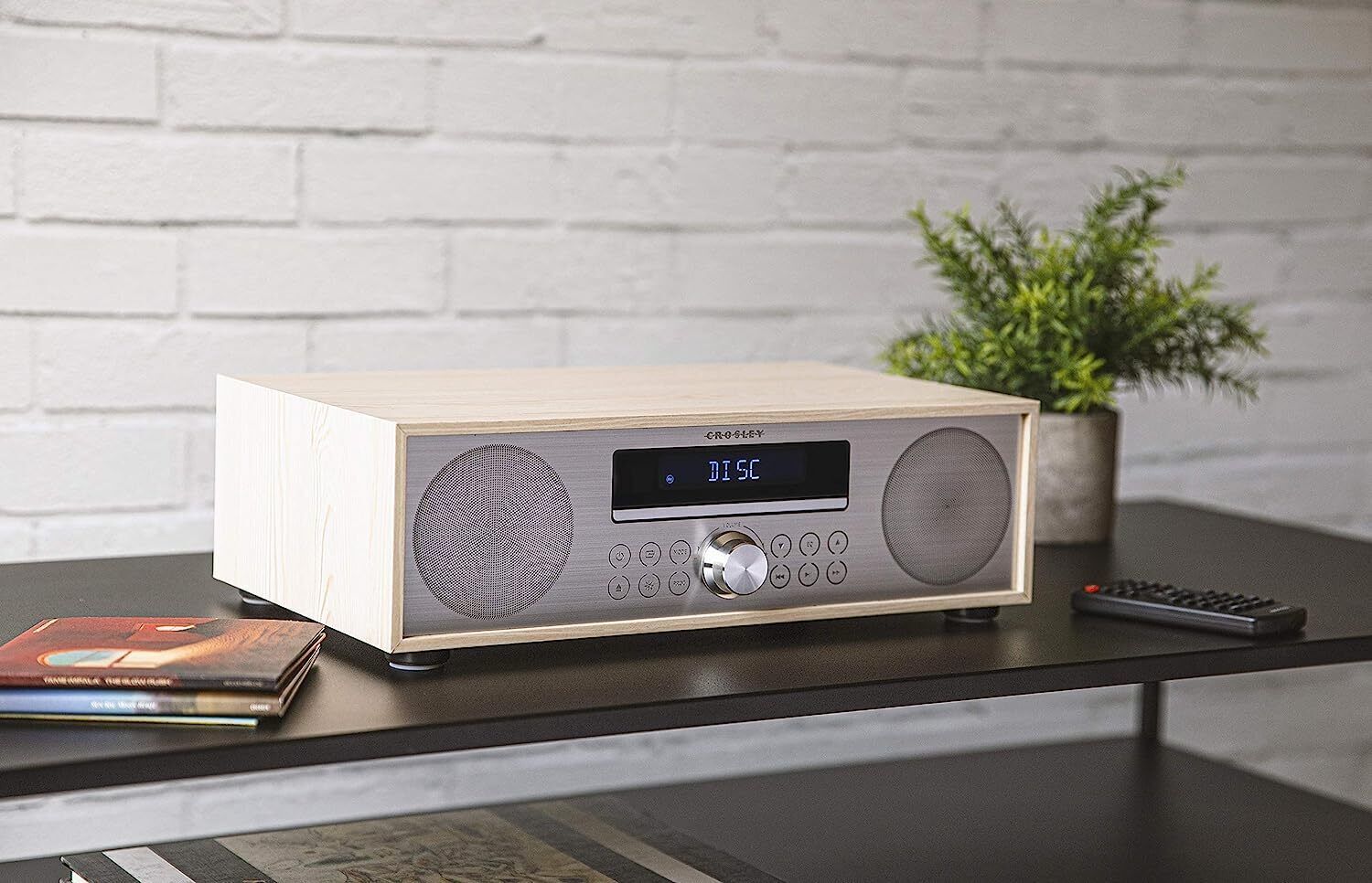 Crosley CR3501ANA Fleetwood Bluetooth FM Clock Radio and CD Player