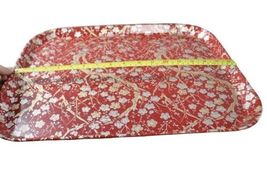 Vintage Red Gold Made in Japan Brocade Kimono Appe Tray Kojima Tool & Die Co image 5