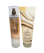 WARM VANILLA SUGAR Bath &amp; Body Works Set Fine Fragrance Mist Body Cream ... - $23.13