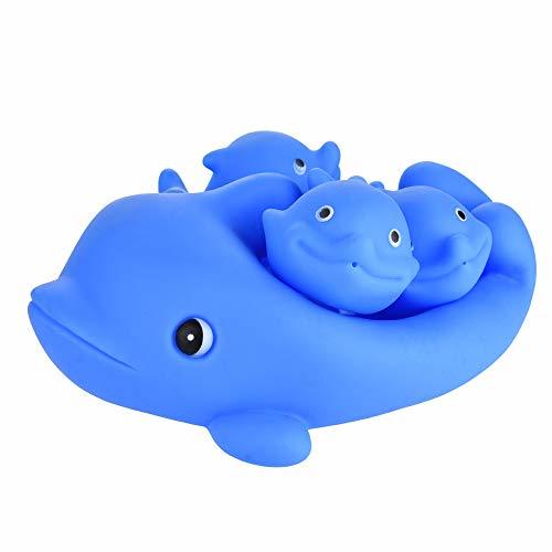 DDgrin Floating Dolphin Bath Game Set 4 Pieces Kids Fun Water Bathtub ...