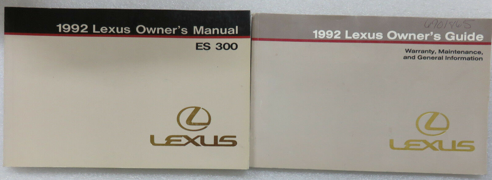 1992 Lexus ES300 Owner's Manual Factory Book Supplement Warranty