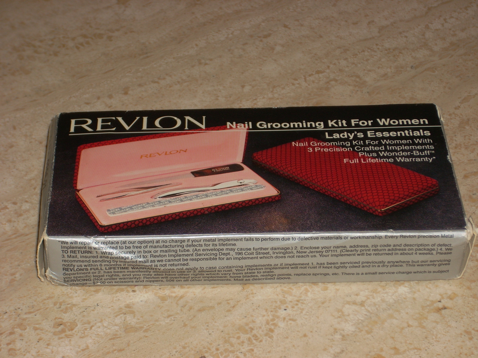 Revlon nail kit for women new in red case 4 pieces total Nail Care Tools