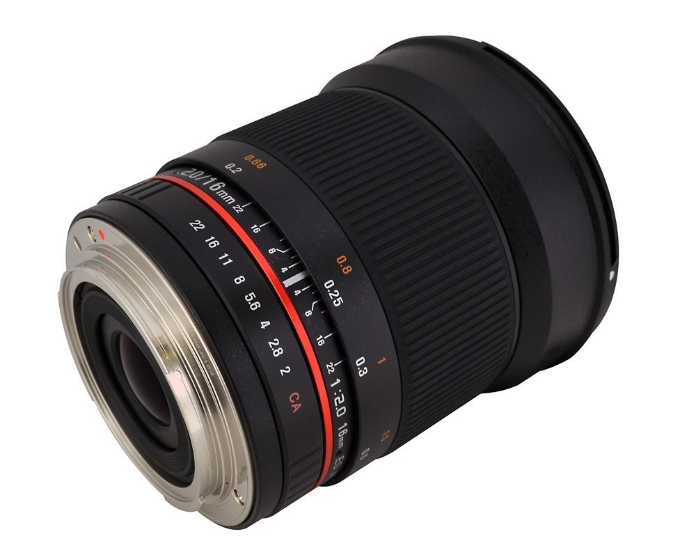 Brand New! Rokinon 16mm f/2.0 UMC Wide Angle Lens - Lenses