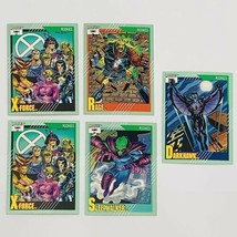 Vintage 1991 Impel Marvel Universe Cards Rookies Lot of 5 X-Force Rage D... - $6.62