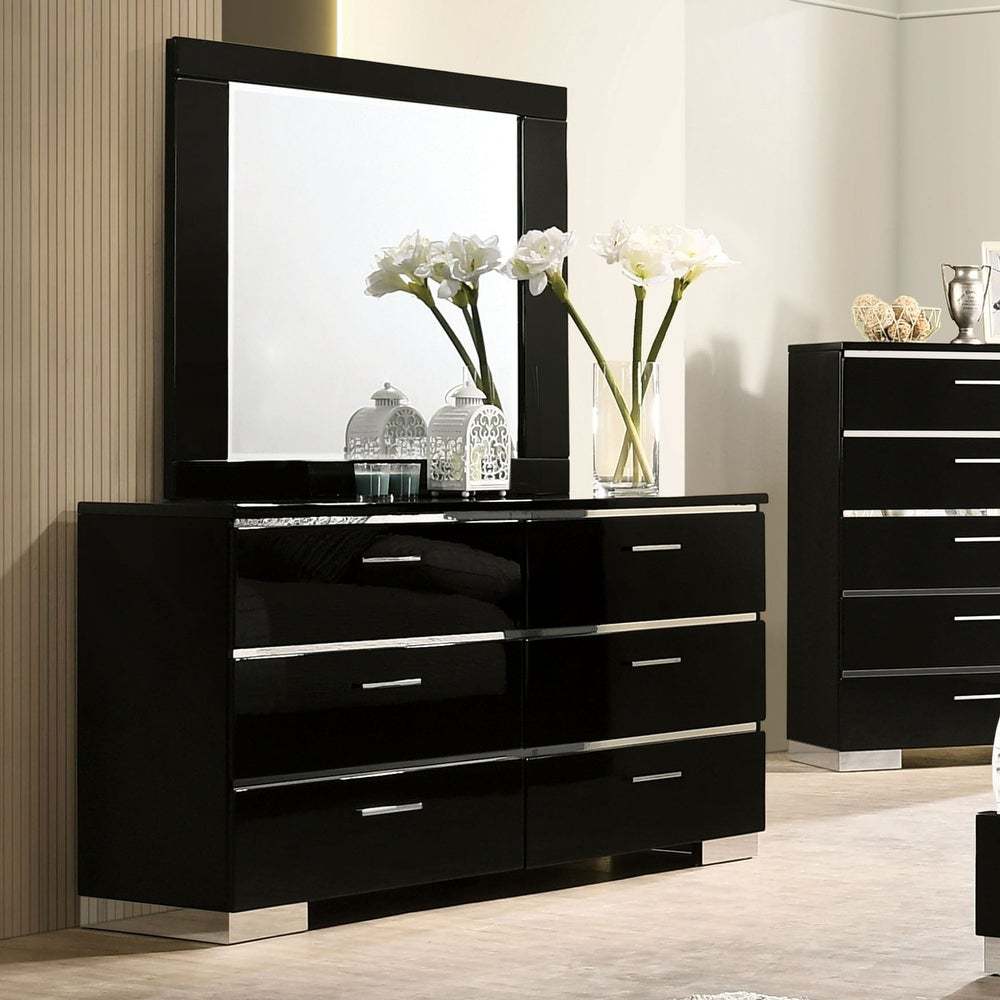 Black dresser with mirror set Clearance
