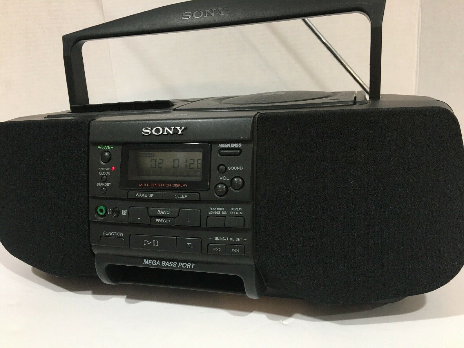 Sony CFD S33 CD Player Cassette Stereo AM FM Radio Boombox Boomboxes