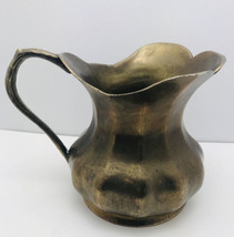 Brass Pitcher Planter 1983 Made In Italy 5 1/2”TallVintage FTDA - $17.10